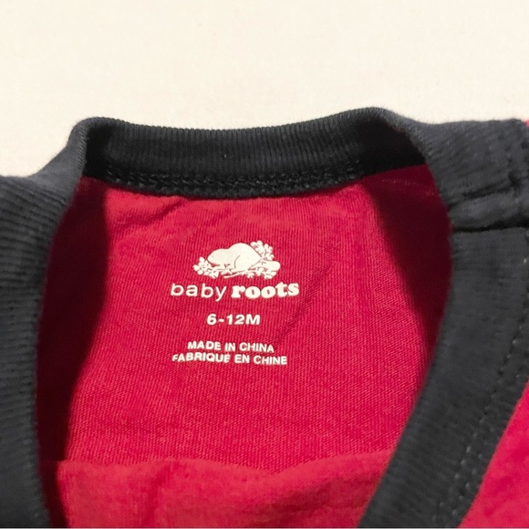 Roots Baby Red Canada Tshirt 6-12 Months Shirt - Picture 7 of 16